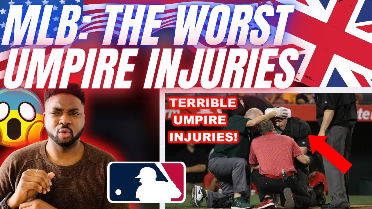 🇬🇧BRIT Reacts To MLB WORST UMPIRE INJURIES!
