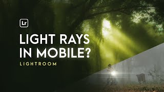 Realistic Light Rays in MOBILE Lightroom / How to edit Cinematic photos in lightroom mobile in Hindi
