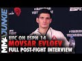 Movsar Evloev: 'It was victory or death' vs. Mike Grundy | UFC on ESPN 14 post-fight interview