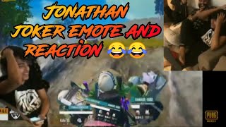 Jonathan joker emote in pmis | TSM reaction on Jonathan pmis emote | Jonathan 16 kills in one match