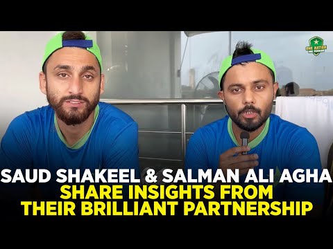 Saud Shakeel &amp; Salman Ali Agha share insights from their brilliant partnership in Galle | PCB | MA2L