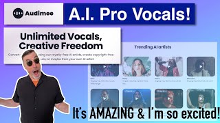 Audimee A.I. Pro Artist Vocals | Exciting Tools for Creators!
