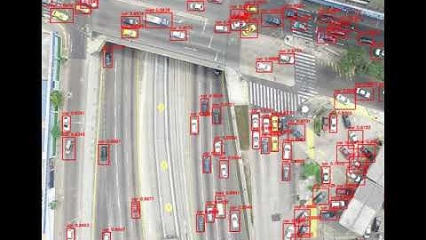 Realtime detection from moving UAV