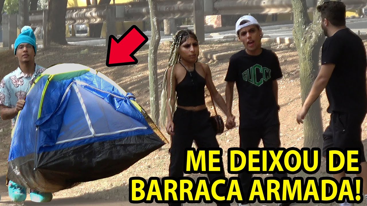 FALEI QUE ELA ME DEIXOU DE BARRACA ARMADA! (ELES FICARAM MUITO BRAVOS)