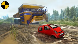 Cars vs Swamp Mud 😱 BeamNG.Drive