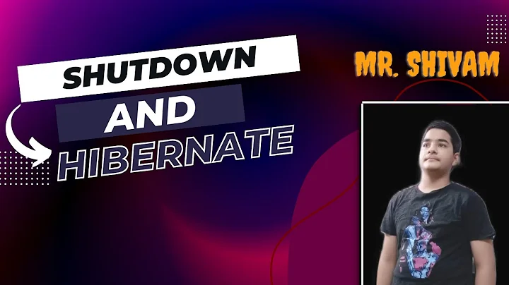 "SHUTDOWN" Doesn't Actually Shut Down Your PC !! || What Is Hibernate Option ?  || By: SHIVAM BHAGAT