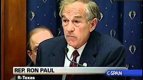 Ron Paul questions Barry Sabin at HFSC hearing on ...