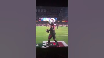 Hail Mary to end the half by Aaron Rodgers.