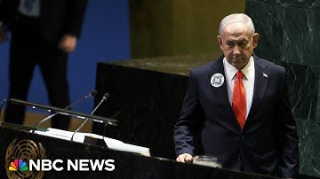 Netanyahu uses U.N. speech to speak to hostages and Hamas via loudspeakers in Gaza