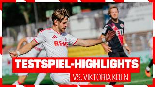 TORE und HIGHLIGHTS vom kölschen Duell: FC Viktoria Köln - 1. FC Köln 2:2 | Testspiel