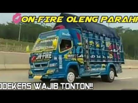  TRUK  MODIFIKASI OLENG  PARAH ON FIRE VERSI COCOFUN  YouTube