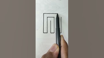 Drawing 3d art geometric art #shorts #drawing