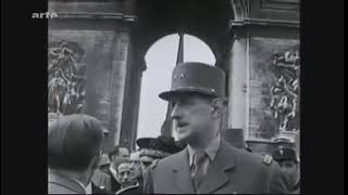 De Gaulle, Kisses and Shoot-outs. Filming Liberated Paris on 26 August 1944. French. English subs