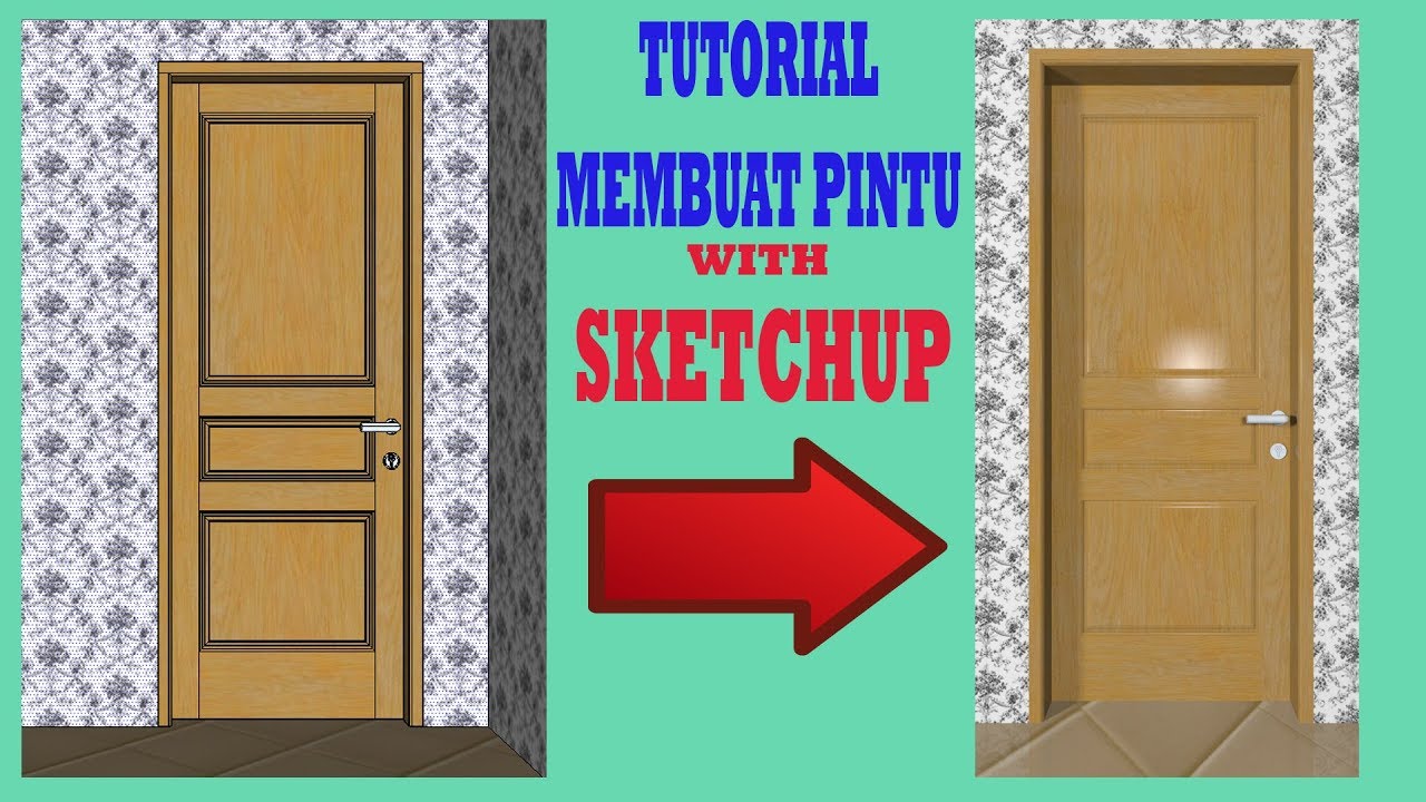 Tutorial Cara Membuat Pintu  Panel Pintu  Solid Dengan 