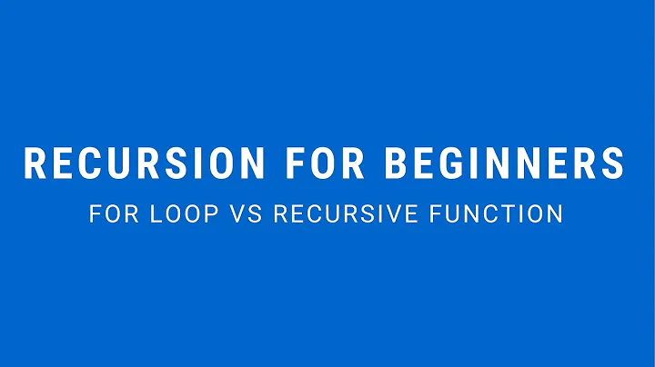 Recursion for Beginners: Recursive JavaScript vs a For Loop