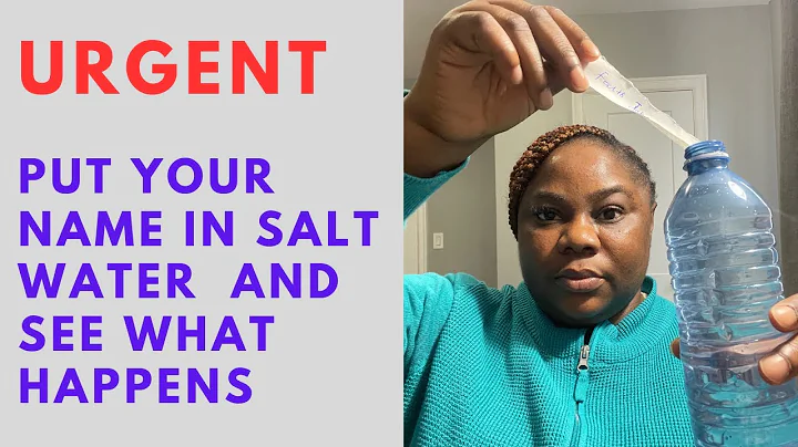 URGENT‼️ PUT YOUR NAME INTO SALT WATER AND SEE WHAT HAPPENS | AMAZING RESULT