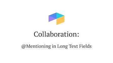 @Mentioning Collaborators in Long Text Fields
