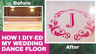 HOW I DIY&#39;ed MY WEDDING DANCE FLOOR
