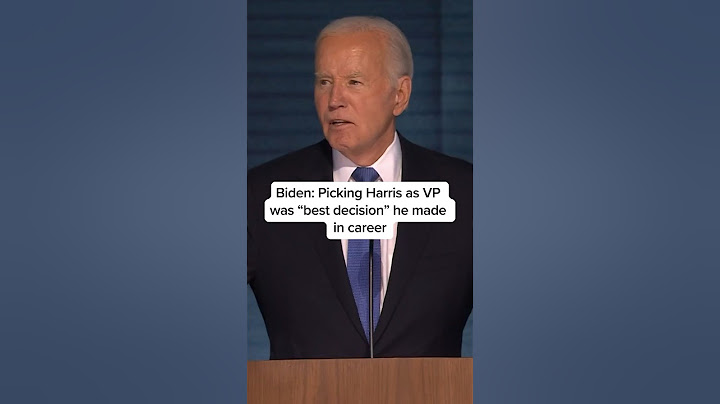Biden: Picking Harris as VP was 'best decision' of his career