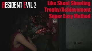Super Easy Like Skeet Shooting Trophy Achievement Resident Evil 2