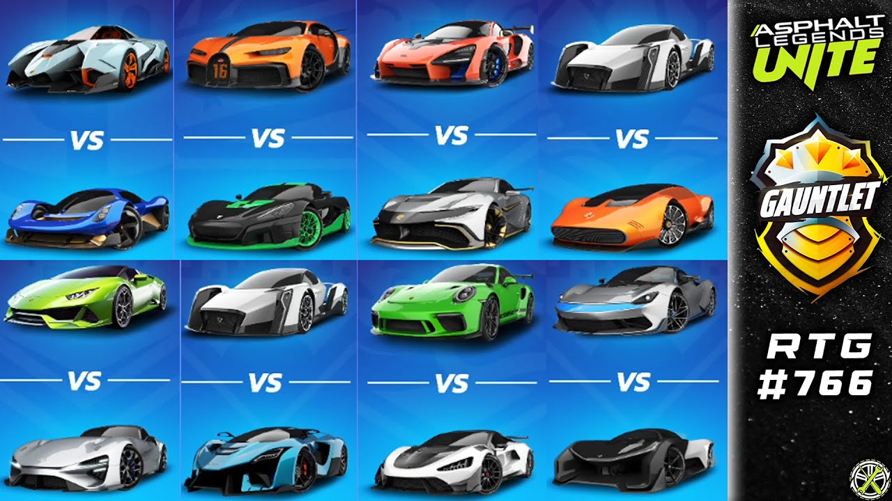 Asphalt Unite | Using OBSCURE cars in Gauntlet: Day 1 | RTG #766