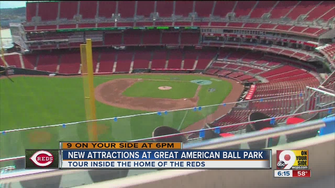 Rooftop bar among new attractions at Great American Ball Park - YouTube