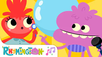 Let's Blow A Bubble | Bubbles Song for Kids | Rhymington Square