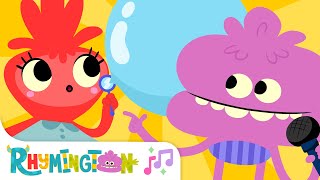 Let's Blow A Bubble | Bubbles Song for Kids | Rhymington Square Resimi