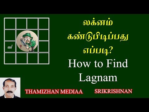 லக்கினம் கண்டுபிடிப்பது எப்படி? | How to find laknam | How to find Lagnam in tamil | Srikrishnan