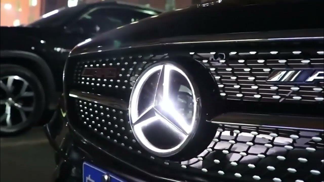 Benz Mercedes Light Up Emblem Install - YouTube