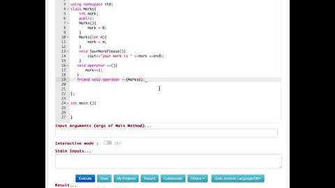Overloading Increment and Decrement Operators in Prefix form : Computer Aided Analysis