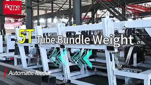 Fully automatic loading & unloading metal tube laser cutting machine