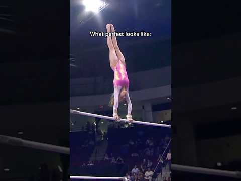 It doesn't even look like the same skill it's so different🤯 #gymnastics #perfect #unevenbars
