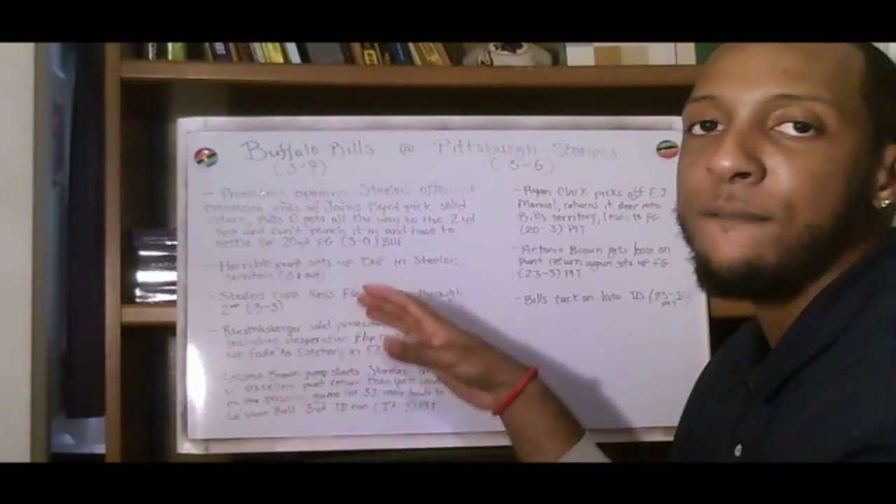 NFL Week 10 Recap Buffalo Bills Pittsburgh Steelers YouTube