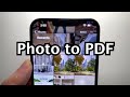 iPhone How to Save Photos as a PDF