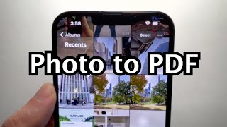 iPhone How to Save Photos as a PDF