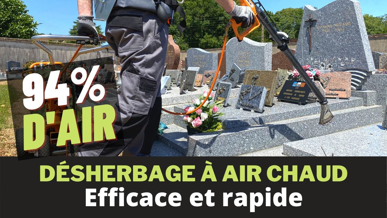 Désherbage EFFICACE sans pesticides, air chaud pulsé RIPAGREEN