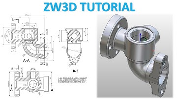 ZW3D Tutorial 50 | 3D Modeling Basic Design Beginners