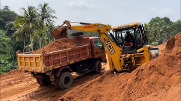 Jcb 3dx loading powdered soil in tipper #jcb #jcb3dx #jcbbackhoe #jcbloader #jcbcartoon #jcbtractor