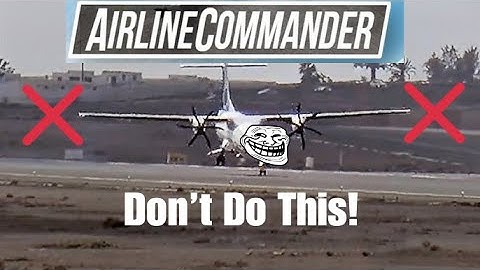How to Land Realistically in Airline Commander