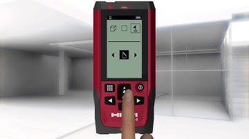 HOW TO change icons in the favorites bar of the Hilti PD-I laser distance measurer