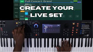 YAMAHA MODX & MONTAGE KEYBOARDS|HOW TO CREATE A LIVE SET