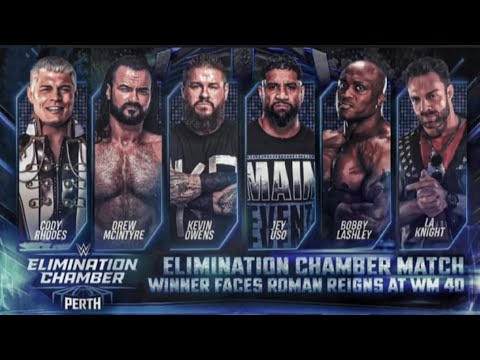 WWE Elimination Chamber Perth Australia 2024 Match Card Predictions ...