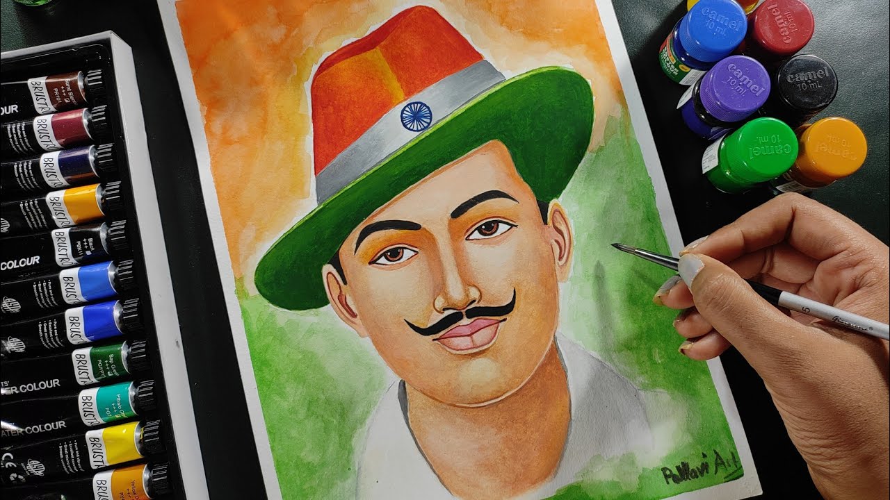Portrait Drawing Bhagat Singh Ji 🙌 | Portrait Drawing Bhagat Singh Ji 🙌  #portrait #drawing #art #bhagatsinghji #bhagatsingh #pencildrawing #draw # sketch | By Darshan Payla Art | Facebook