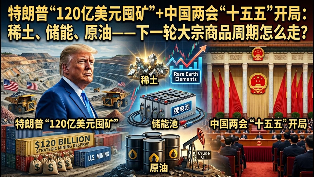 【Boss市场快讯】特朗普“120亿美元囤矿”+中国两会“十五五”开局：稀土、储能、原油——下一轮大宗商品周期怎么走？