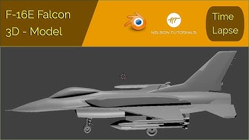 3D Modeling: F-16E Falcon /// Full Video (Timelapse)