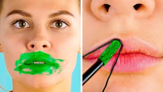 THE BEST BEAUTY HACKS AND DIY GIRLY MAKEUP IDEAS || Cool Make Up Ticks By 123 GO! Hacks