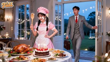 No One Cared About CEO On Birthday!Only Poor Maid Prepared Cake&Dinner For Him!Completely Smitten!