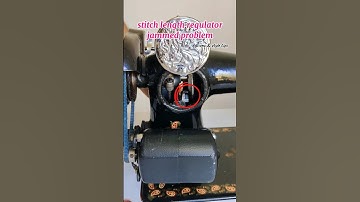 Sewing machine stitch length regulator jammed problem fixed ✅ #sewingtips #sewingmachinerepair
