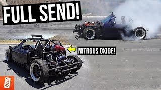 Exoskeleton Mazda Miata Build is COMPLETE! (First Real Burnout!)